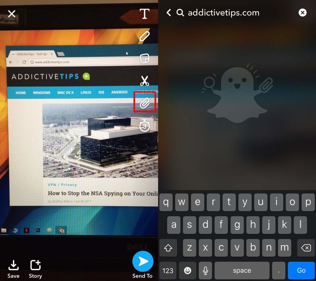 How To Send And View Links In Snapchat