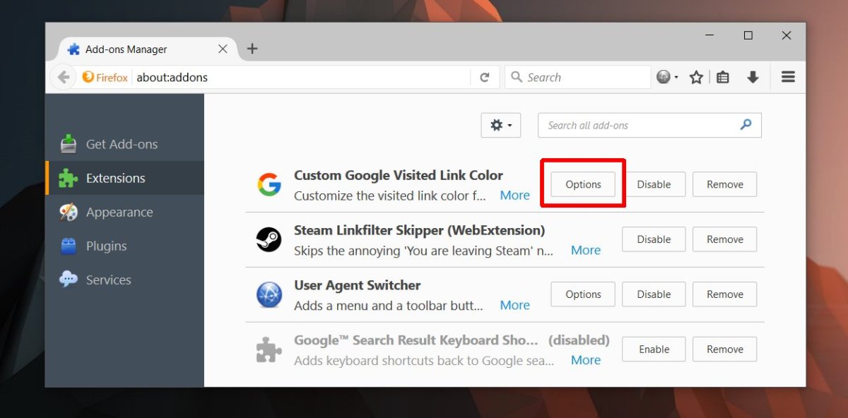 How To Change The Color Of Visited Links In Google Search On Firefox