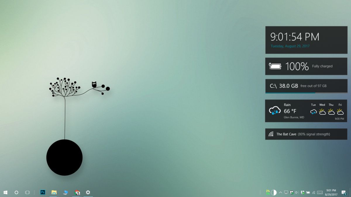 Sword Art Online - Kirito Rainmeter HD wallpaper download