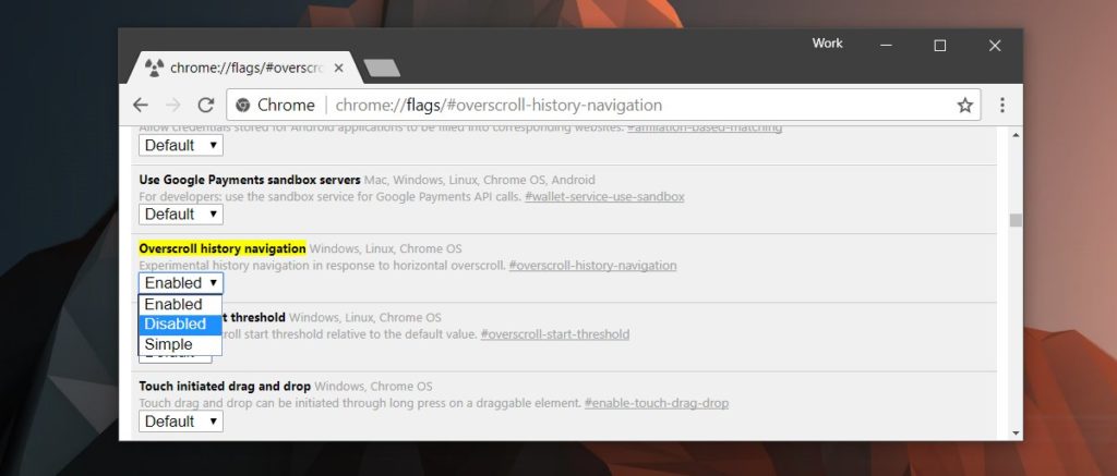 How To Disable Swipe To Go Back In Chrome On Touch Screens