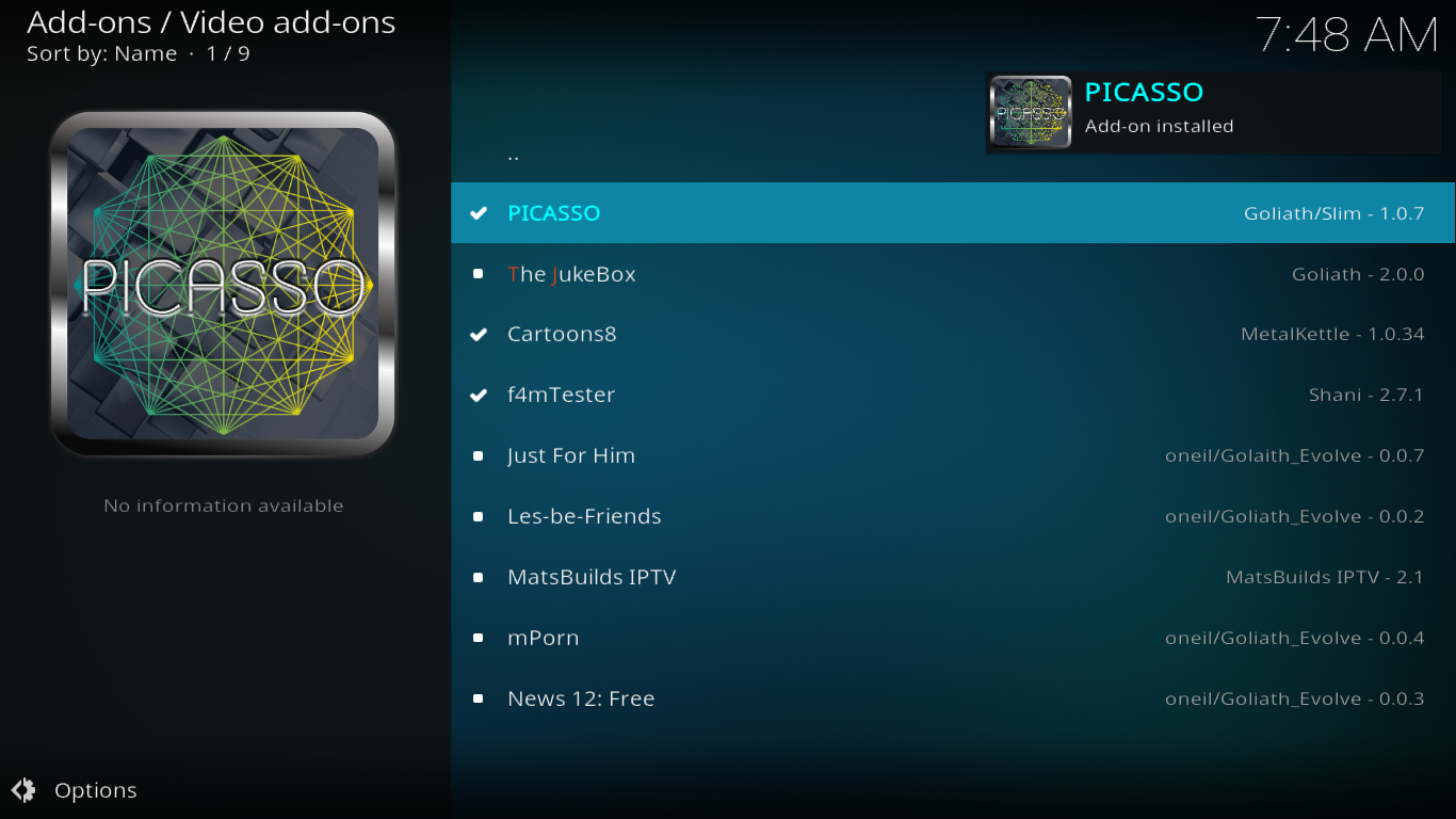 PICASSO confirmation