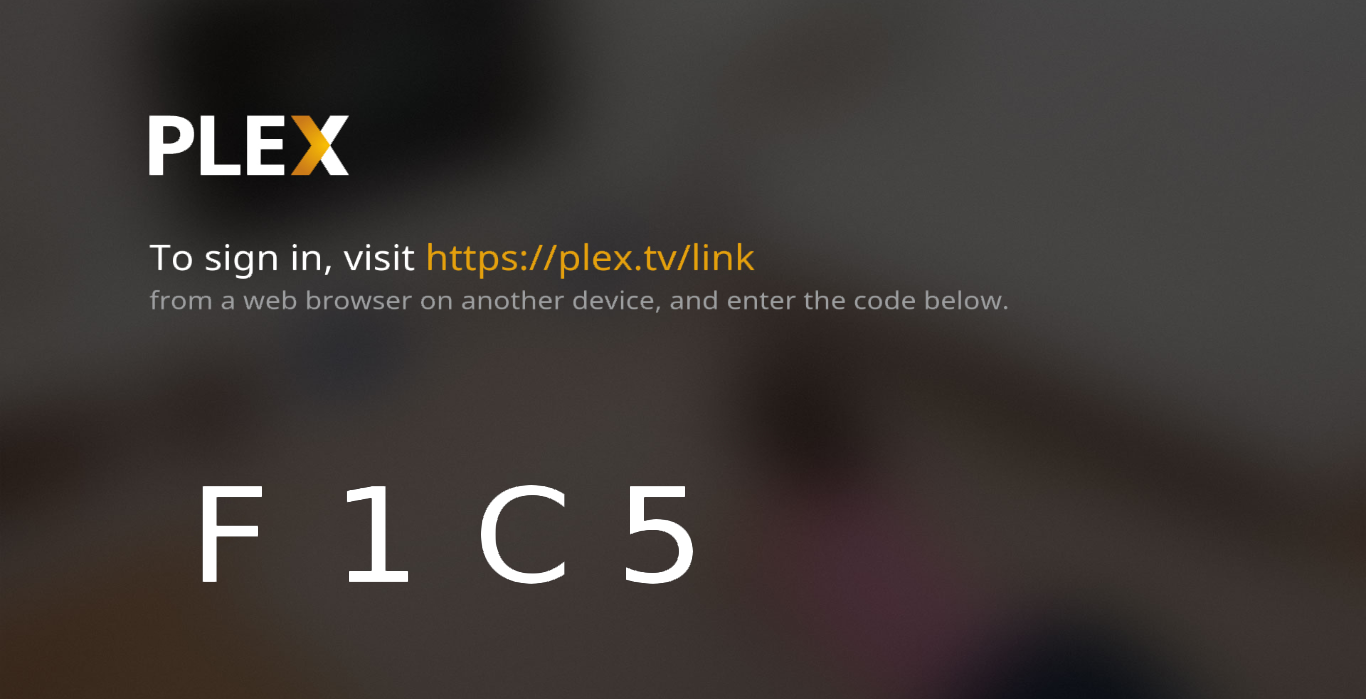 Plex pairing code