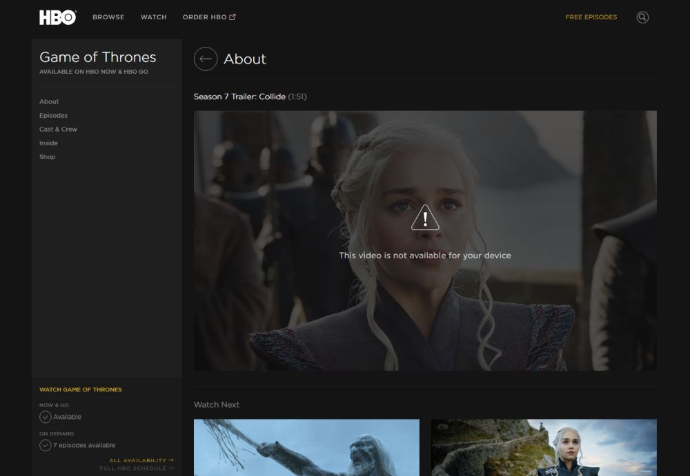 Watch Game Of Thrones Online