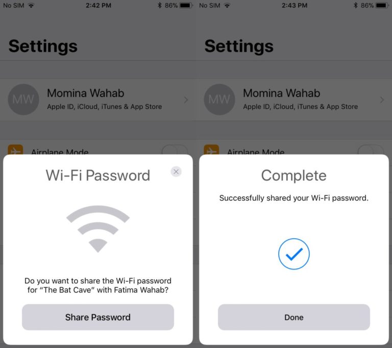 How To Share WiFi Password On IPhone AddictiveTips 2022