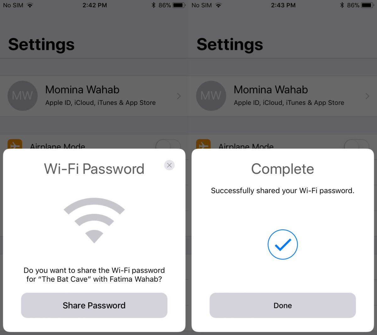 How Do I Share the Wifi Password With My Mac