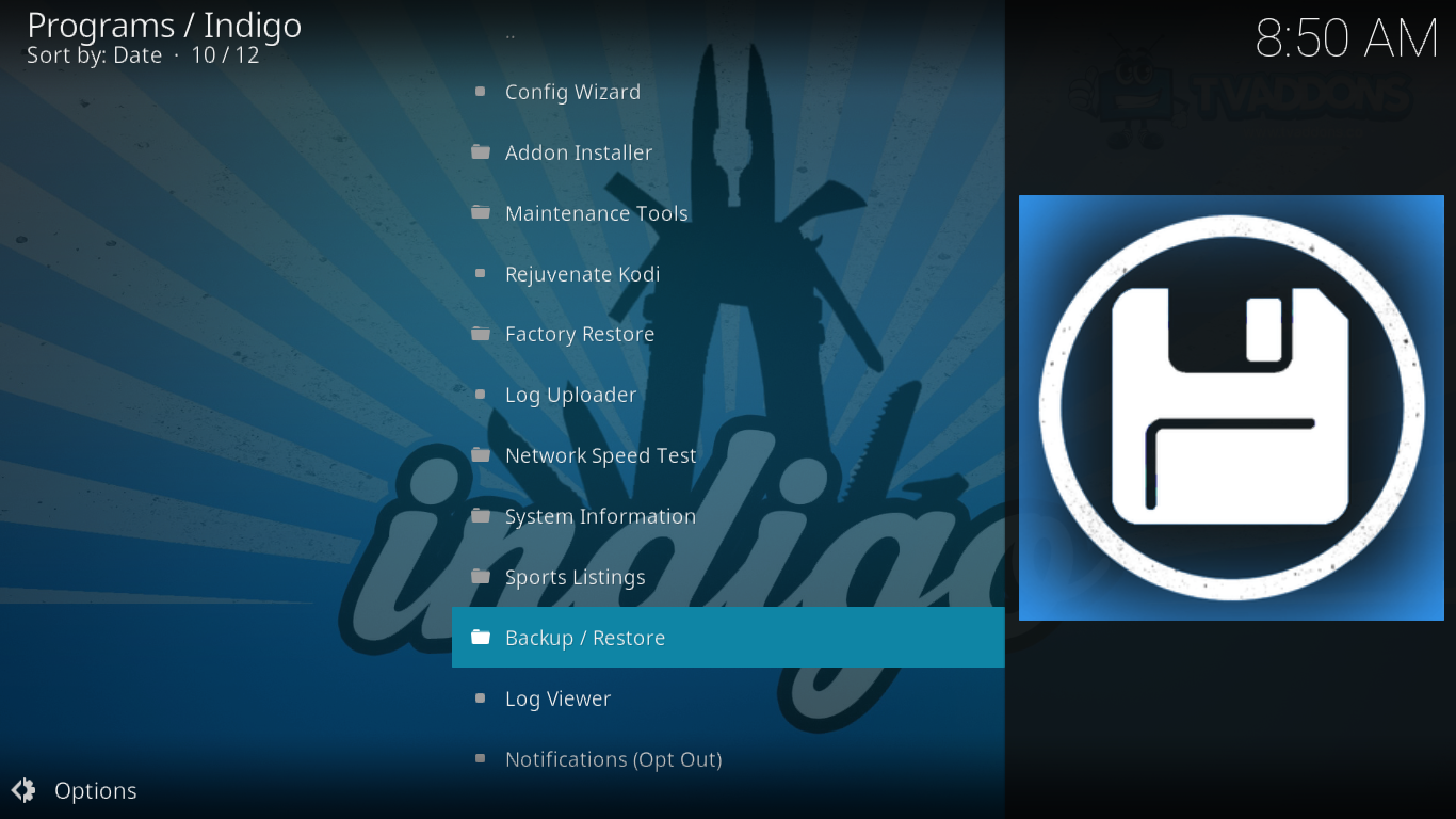 Addon installer. Indigo программа. Kodi Backup not working.