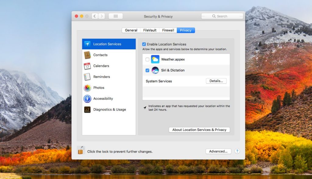 How To Disable Significant Locations In macOS High Sierra