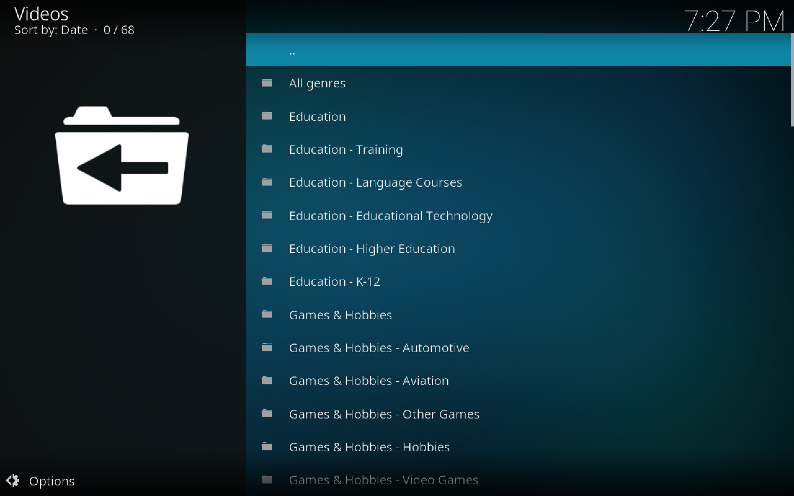 Listen to Podcasts On Kodi with the Apple iTunes Podcasts Add-on Usage 1