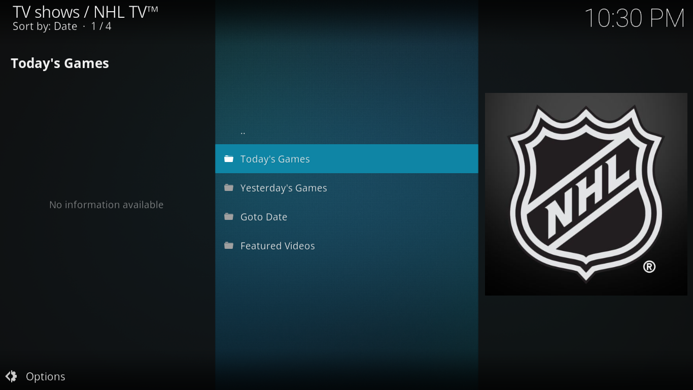 Watch NHL on Kodi