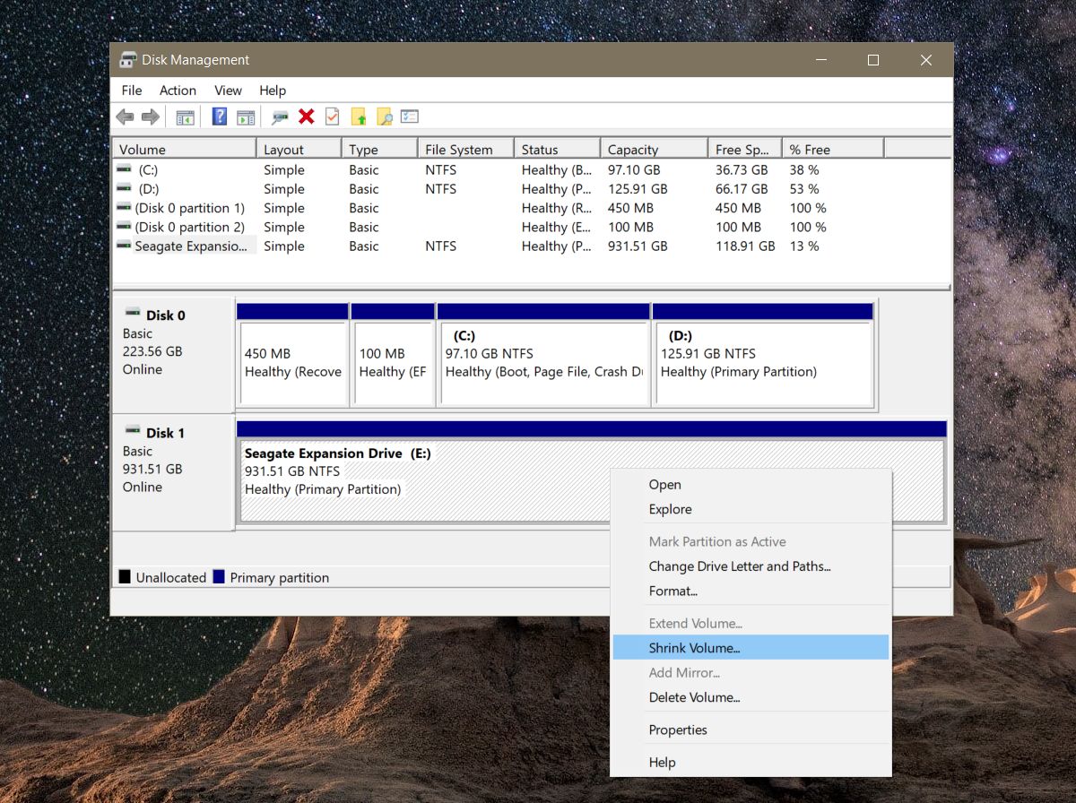 How To Partition A Hard Drive On Windows 10