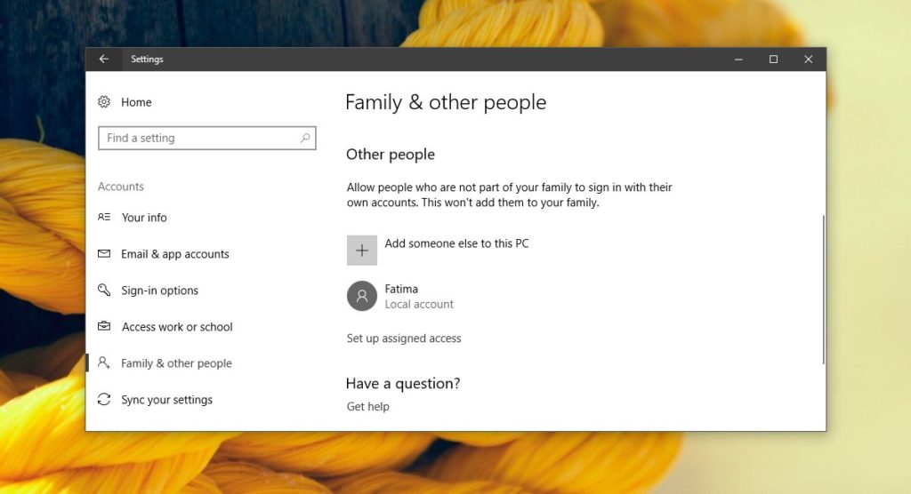 how to delete all users windows 10