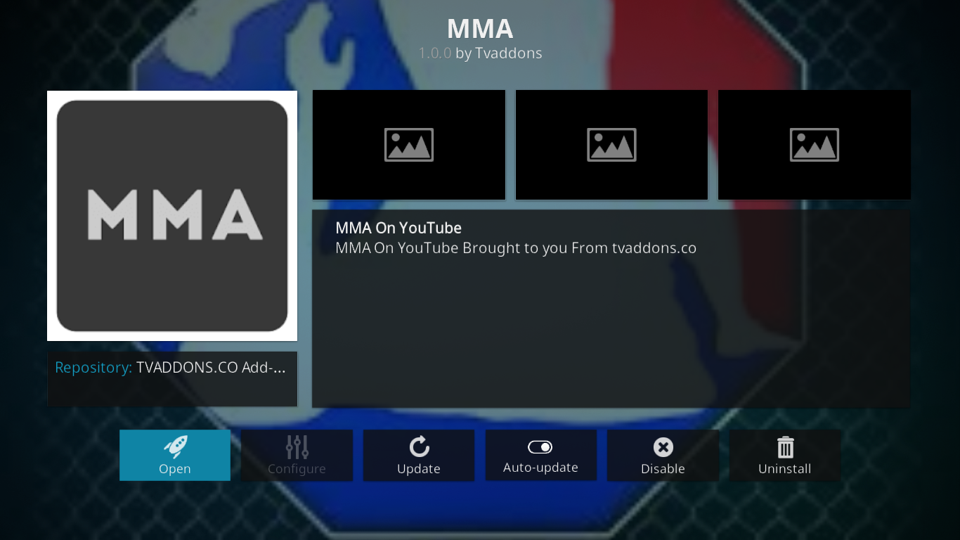 MMA Streams Add on for Kodi Installation and Overview