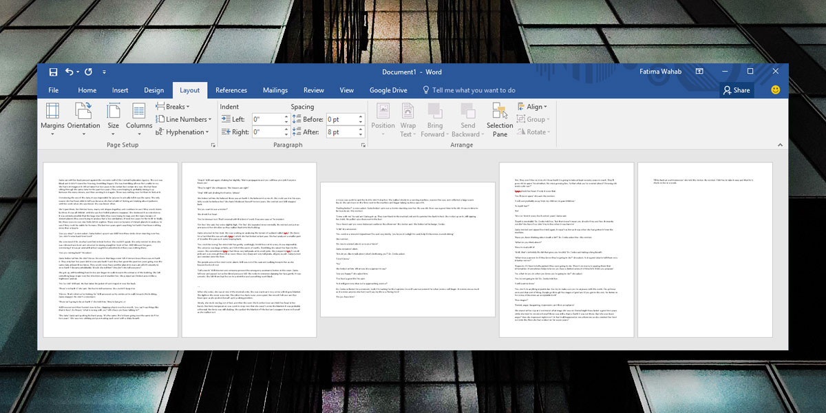 2011how to change orientation of one page in word