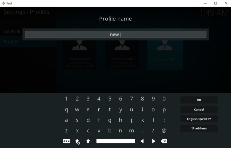 Kodiで個別のウォッチリスト用に複数のプロファイルを設定する方法