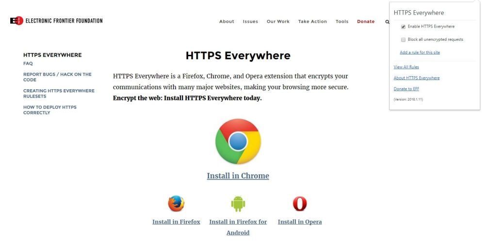 Must Have Browser Extensions 2018 6 - HTTPS Everywhere