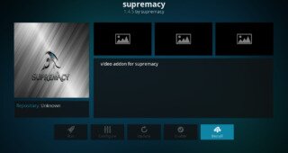 Supremacy Add-on Installation Page