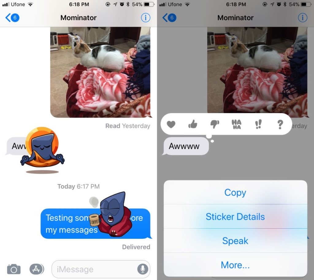 How To Remove A Sticker Blocking A Message In iOS