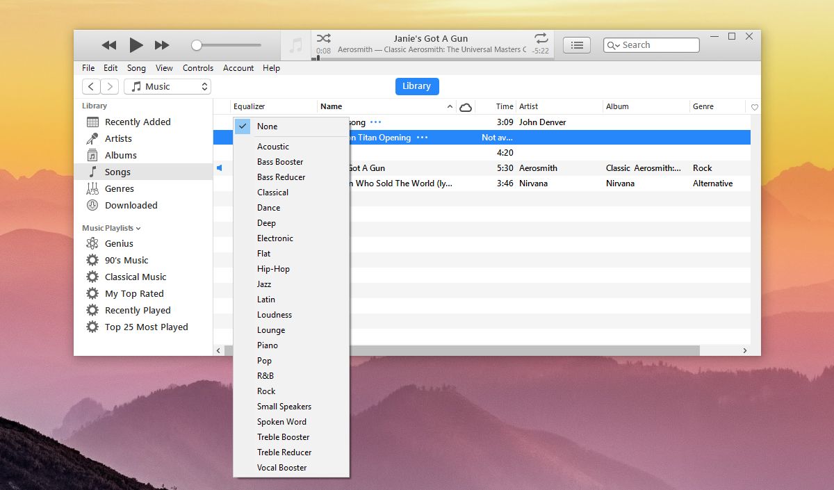 How To Specify Equalizer Settings PerSong In iTunes