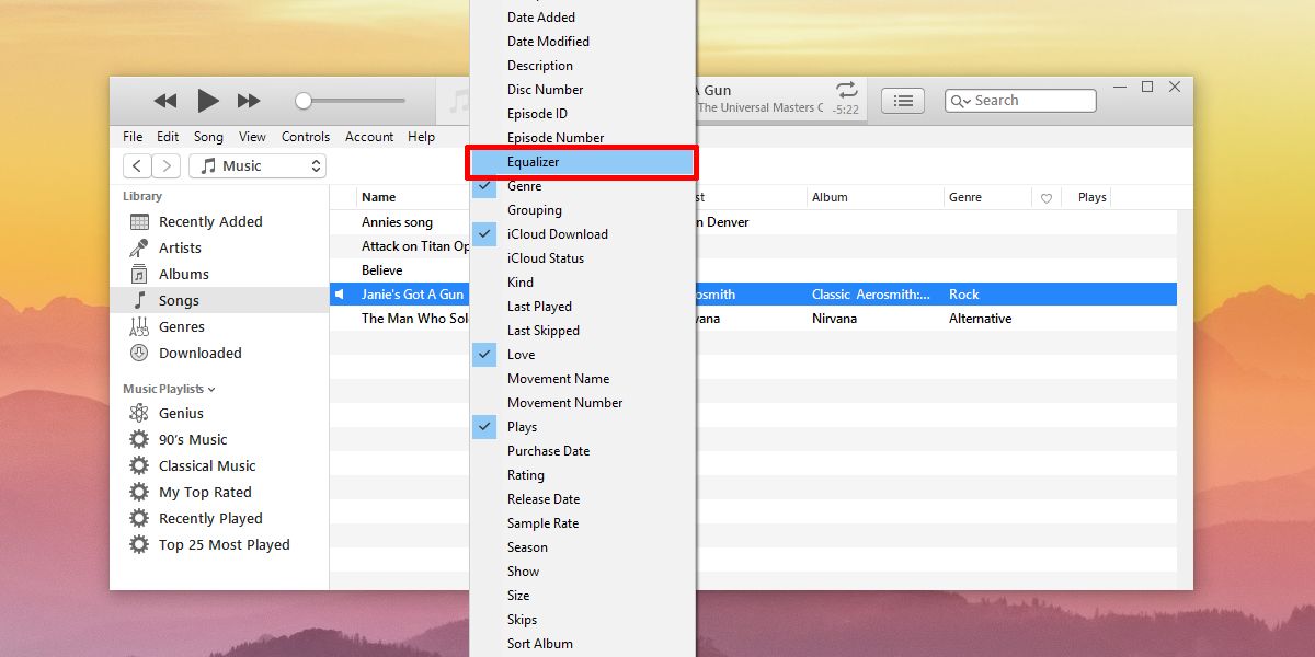 How To Specify Equalizer Settings PerSong In iTunes