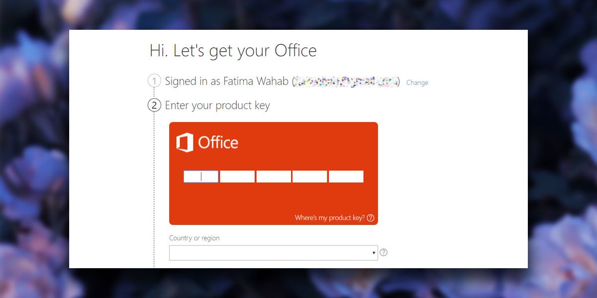 Product key office 2016