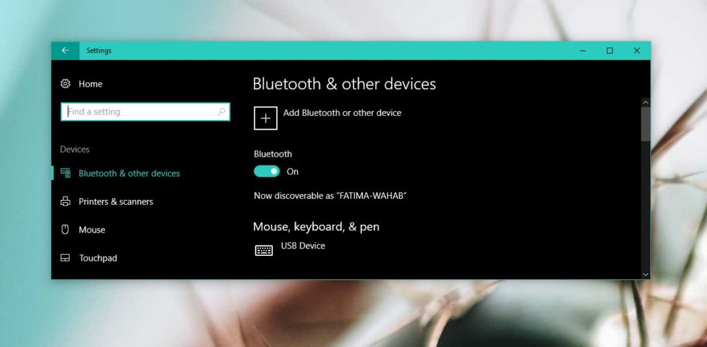 there is no on and off bluetooth option in windows 10