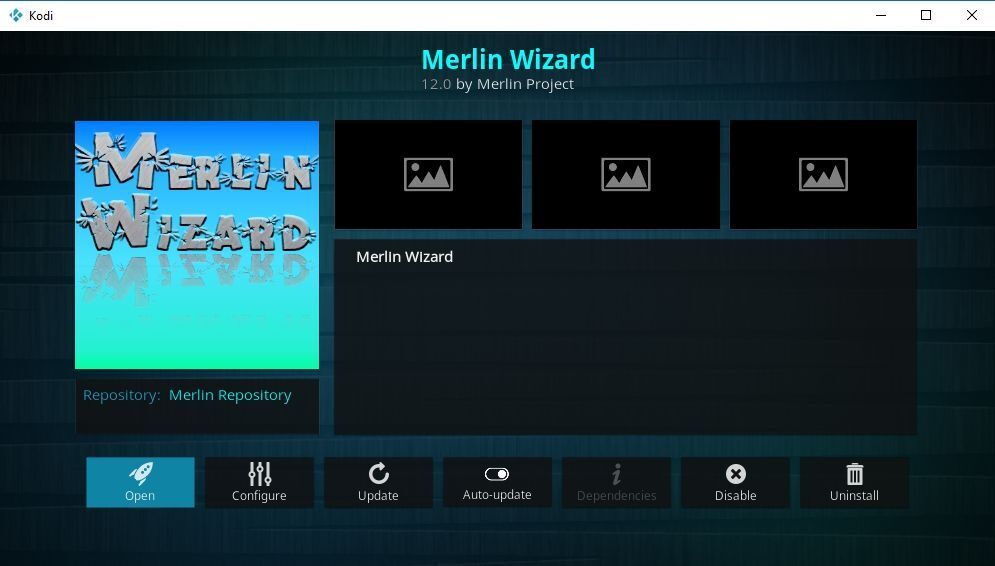 Backup and Restore Kodi 6 - Merlin Wizard