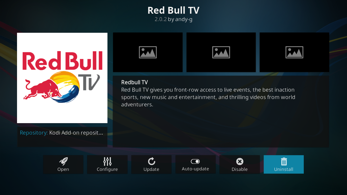 Watching Red Bull on Kodi With The Bull TV