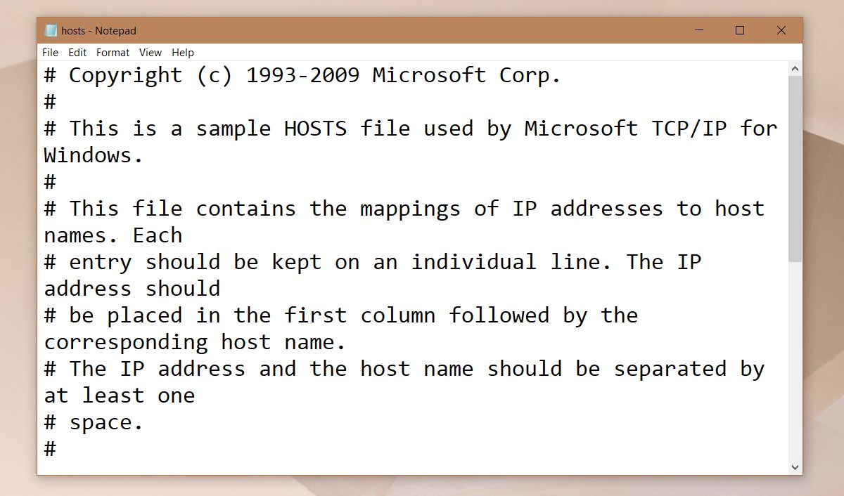 cannot modify hosts file in windows 7