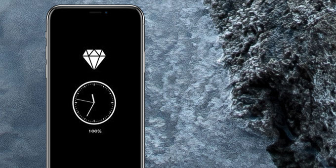 iphone x always on display clock