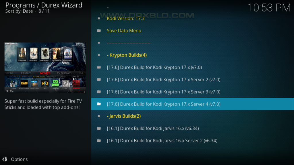 The Durex Build For Kodi - Installation And Guided Tour