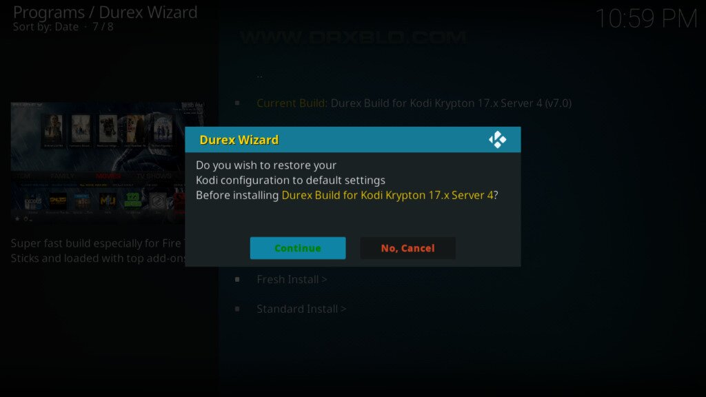 The Durex Build For Kodi - Installation And Guided Tour