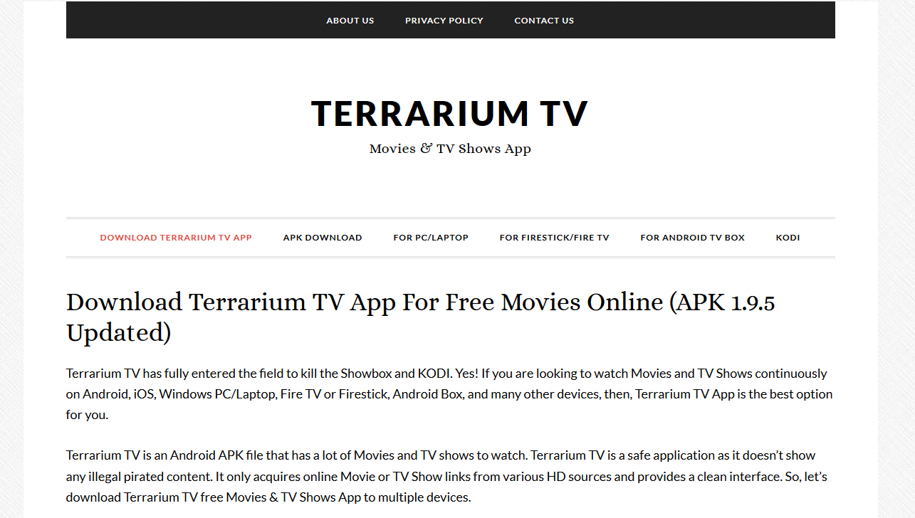 To Fix Terrarium TV Buffering