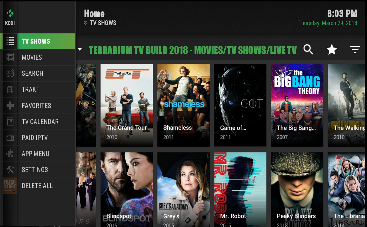 Afbrydelse Skuldre på skuldrene Gummi Terrarium TV Kodi Build - How to Install on Kodi, Quick and Easy