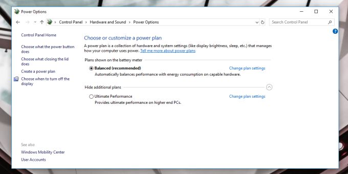 How To Enable The Ultimate Power Plan On Windows 10