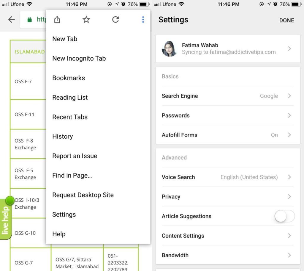 How to export passwords from chrome on ios