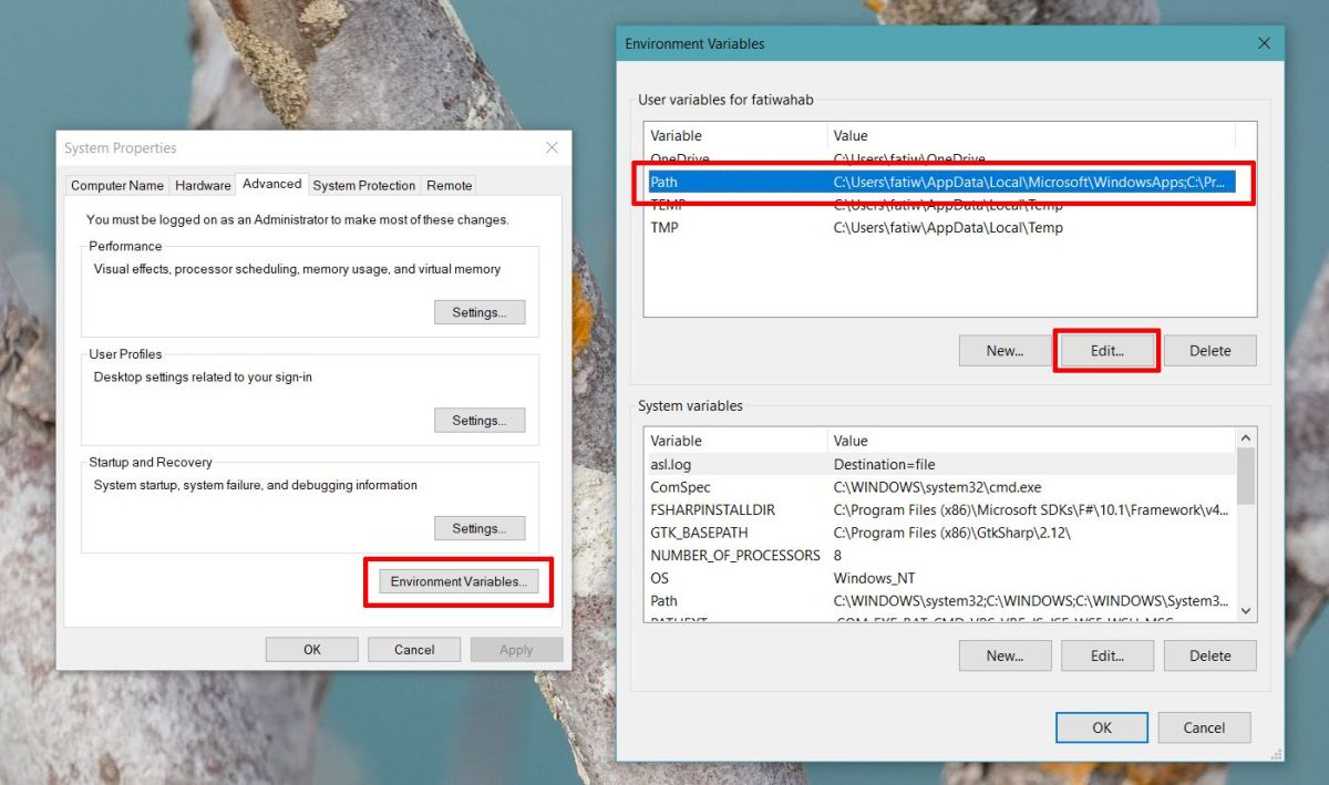 how to set path in command prompt in windows 10