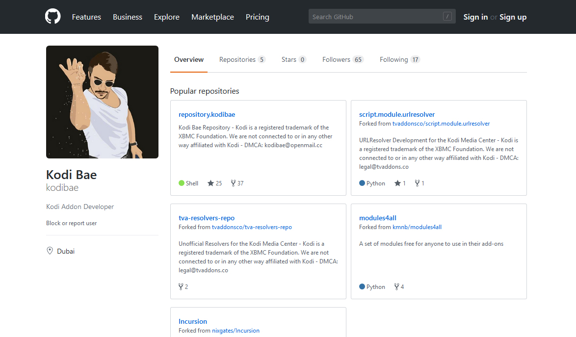 github repository kodi address github repository kodi address