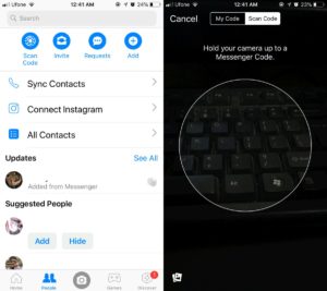 How To Share Your Facebook Messenger Profile Code