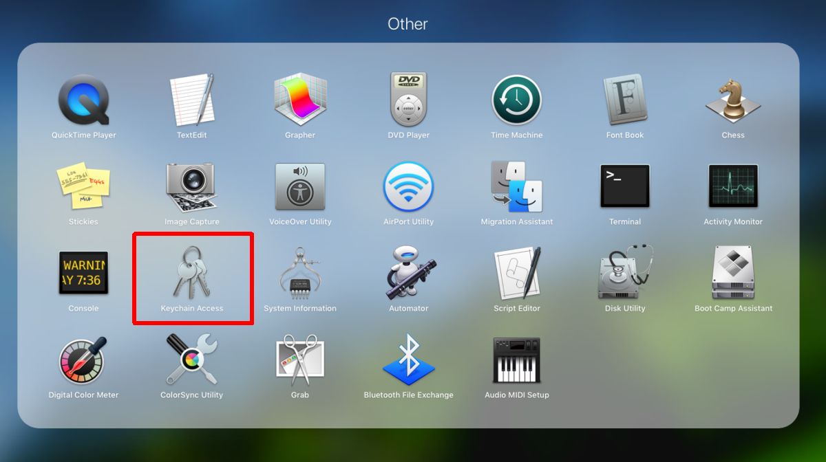 mac keychain password for vpn