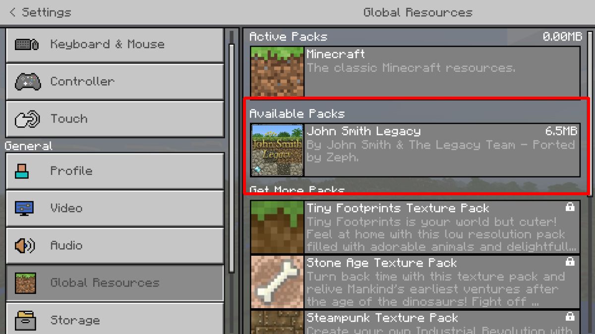 how to download resource packs for minecraft windows 10 edition