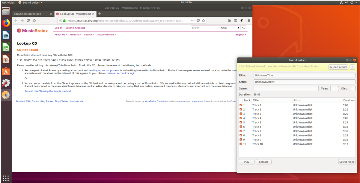 How To Save Music CDs To Your Linux PC With Sound Juicer