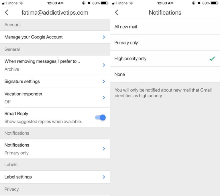How To Enable High Priority Notifications For Gmail