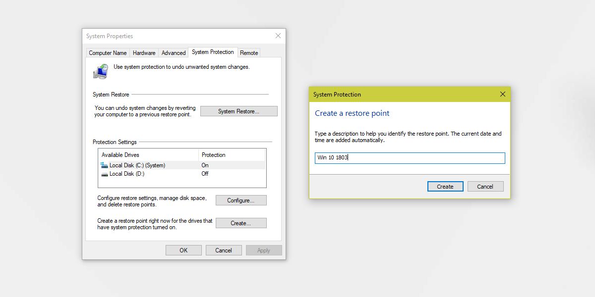 How To Create A System Restore Point On Windows 10