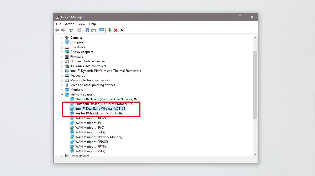Intel%C2%AE Dual Band Wireless AC 3165