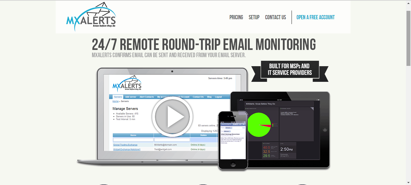 MxAlerts Home Page