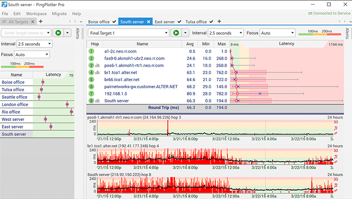 PingPlotter Professional Screenshot