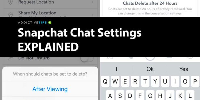 Snapchat chat settings, how to save messages on Snapchat