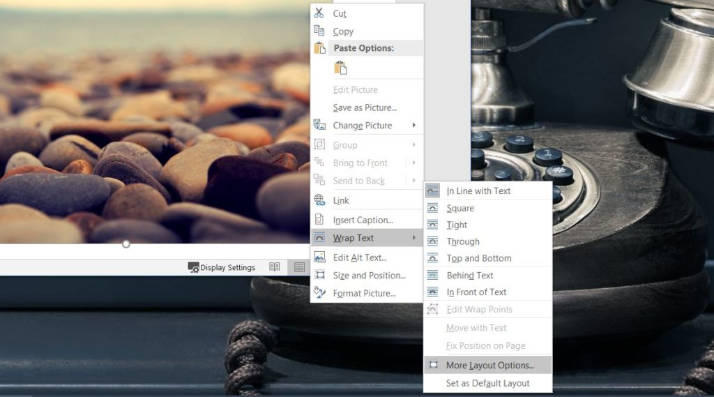 How to align tables and images in microsoft word