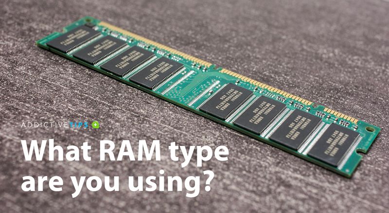 는 방법을 확인하 RAM 유형