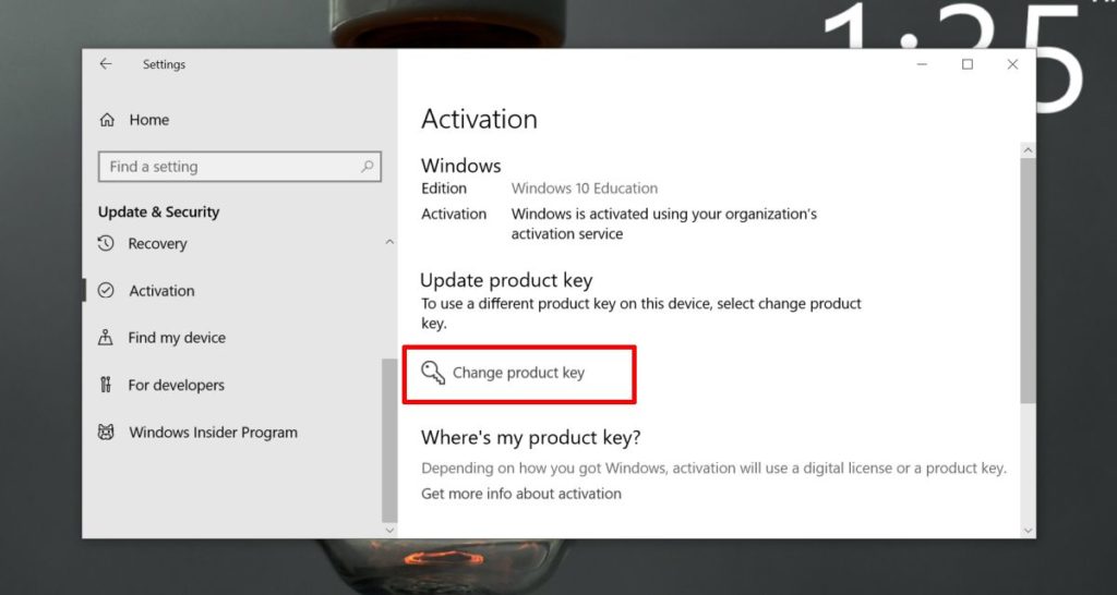how to delete product key in windows 10